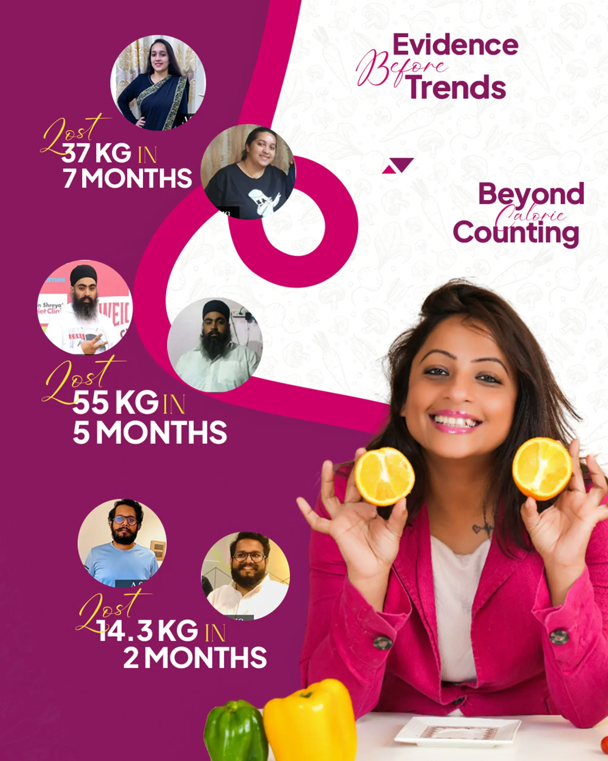 Dietitian Shreya, founder of the leading medical diet clinic in India